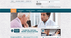 Desktop Screenshot of clinicalsocialworkassociation.org